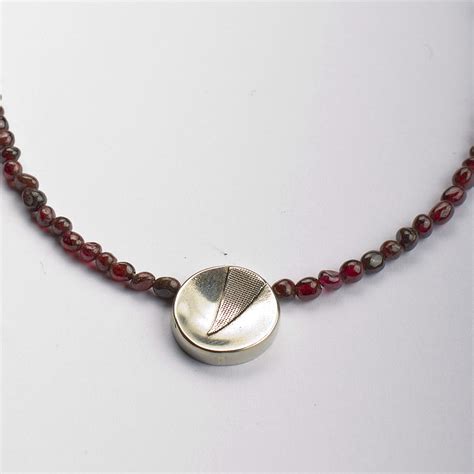 Garnet choker necklace, Deep red Garnet beaded gemstone necklace real tiny Garnet bead necklace ...