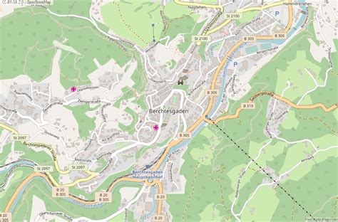 Berchtesgaden Map Germany Latitude & Longitude: Free Maps