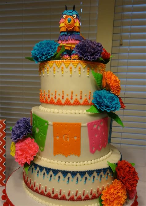 Cake For A Friends Fiesta Theme Couples Shower Inspired By The Wicked Goodies Fiesta Cake ...