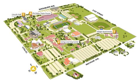 Washburn University Campus Map - Wynne Karlotte