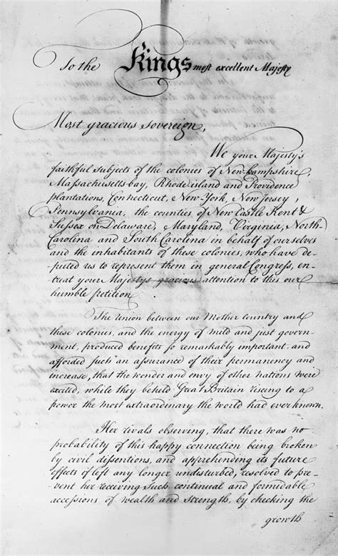 Olive Branch Petition, 1775 #1 Photograph by Granger - Pixels