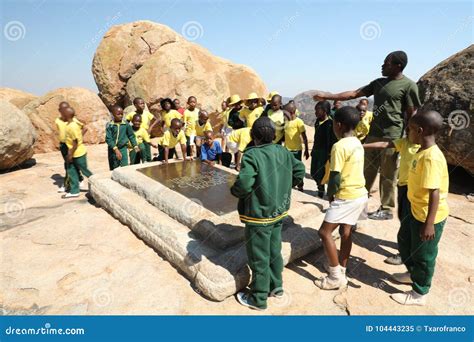 Group of Children Visit the Tomb of Cecil Rhodes. Zimbabwe. Africa. Editorial Image - Image of ...