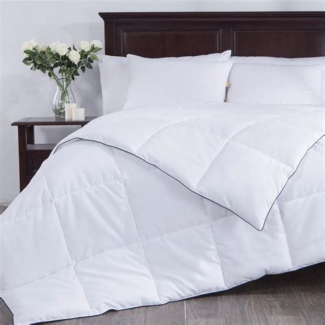 Puredown White Down Alternative Comforter, Duvet Insert, 100% Polyester ...