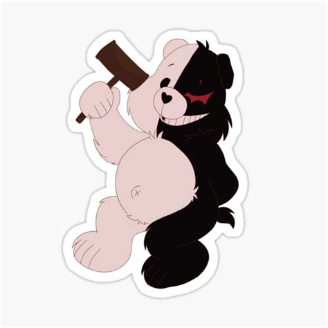 "Despair Bear Monokuma" Sticker for Sale by soup-y | Redbubble