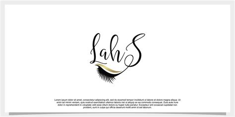 eyelash extension logo design for beauty with creative concept 14401880 ...