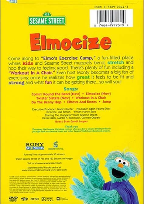 Sesame Street: Elmocize (DVD 1996) | DVD Empire