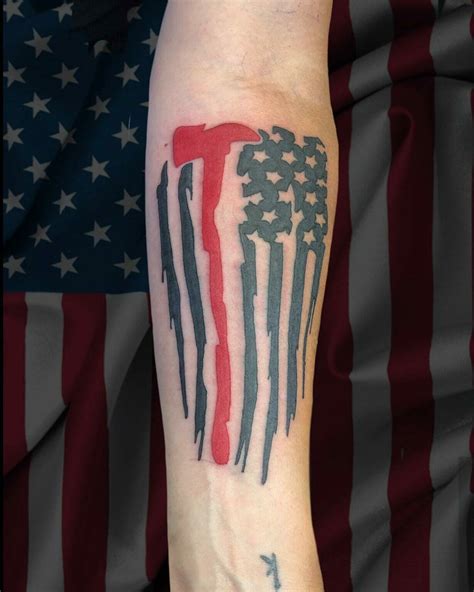 101 Best Red Line Firefighter Flag Tattoo Ideas That Will Blow Your Mind!