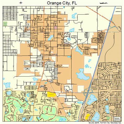 Orange City Florida Street Map 1251825