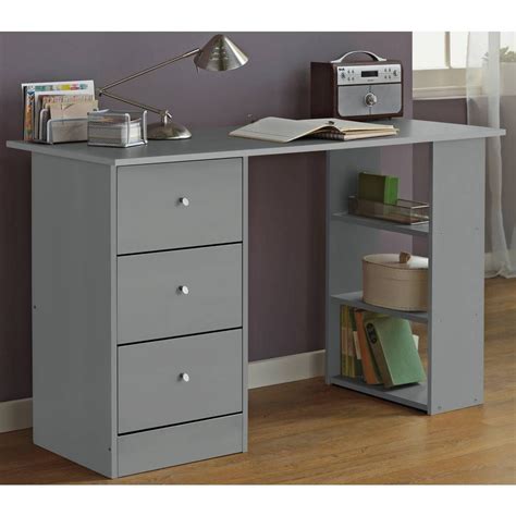 Grey Office Desk With File Drawer – Warehouse of Ideas