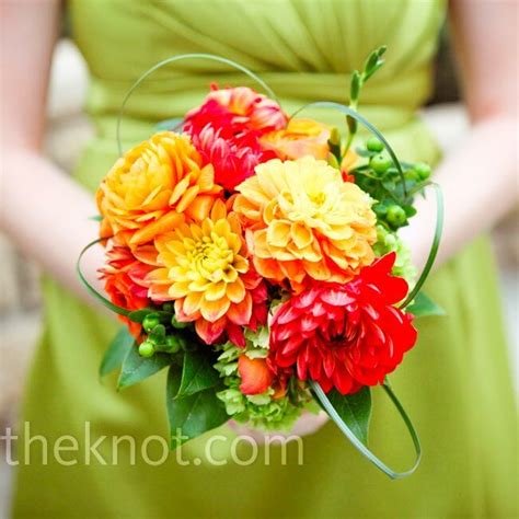 Orange Dahlia Bouquet