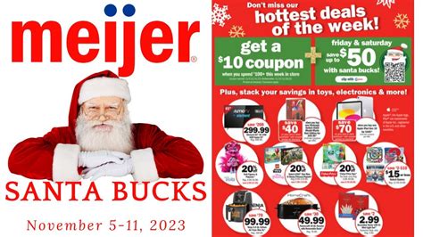 *SANTA BUCKS* 🎅 Meijer "Santa Bucks" Deals for 11/5-11/11 | +$10 Coupon WYS $100 - YouTube