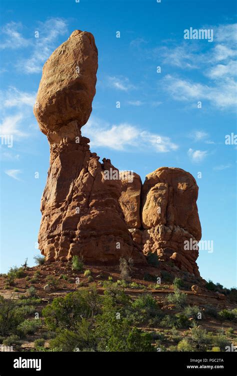 Balanced Rock in Arches National Park Stock Photo - Alamy