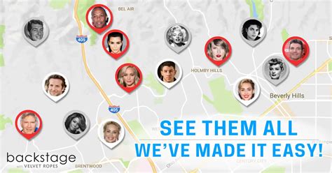 Hollywood Stars Homes Map - Find Your Fav Celebs!