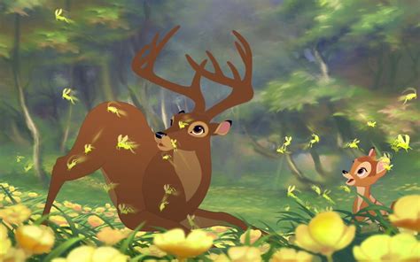 Bambi, Deer, Yellow flowers, Disney Wallpapers HD / Desktop and Mobile ...