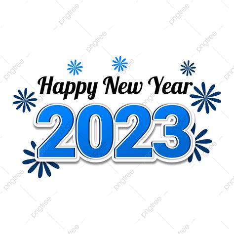 New Year 2023 Vector Hd Images, Happy New Year 2023 Blue Color, 2023 ...