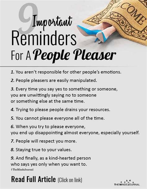 9 Important Reminders For A People Pleaser and How To Finally Say 'No' in 2020 | People pleaser ...