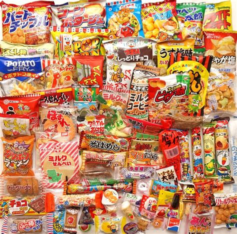 Japanese Dagashi Assortment Snacks Sweets Candies (A Box Full of ...