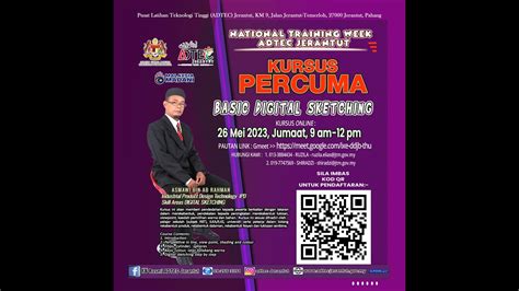 NATIONAL TRAINING WEEK (NTW) ADTEC JERANTUT 2023 (Basic Digital ...