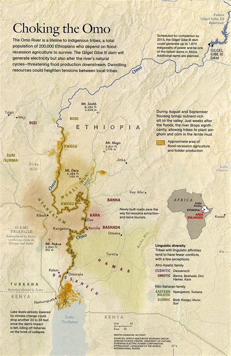 Omo River Ethiopia Map - omo river ethiopia • mappery