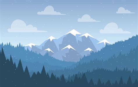 Vector Landscape Illustration 206116 Vector Art at Vecteezy