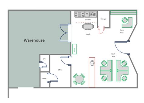 Warehouse Floor Plan Drawing