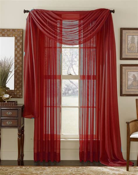 Burgundy Curtains For Living Room – HOMYSTYLE