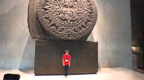 Aztec calendar - National Anthropology Museum in Mexico City - YouTube