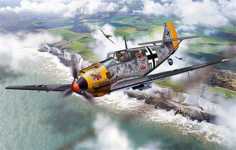 Photo Wallpaper Messerschmitt, Me-109, Battle Of Britain, - Bf 109 (#1131974) - HD Wallpaper ...