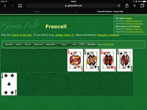 Freecell — Green Felt Forum