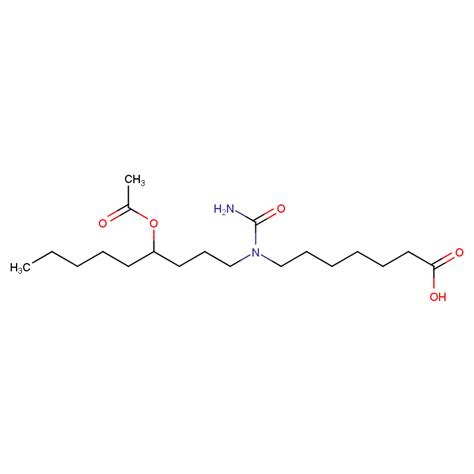 Heptanoic acid, 7-[[4-(acetyloxy)nonyl](aminocarbonyl)amino]- 56380-55-3 wiki