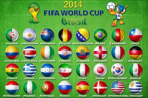 2014 FIFA World Cup - Countries | Fifa 2014 world cup, Soccer world ...