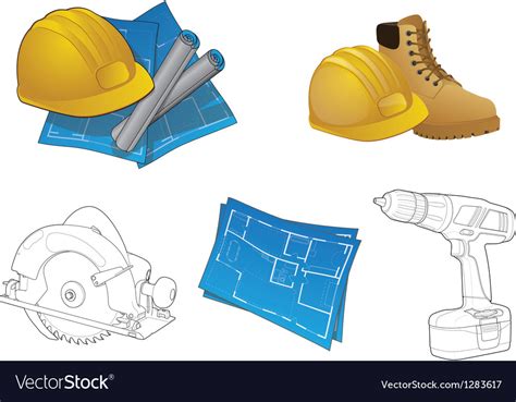 Construction icons set Royalty Free Vector Image