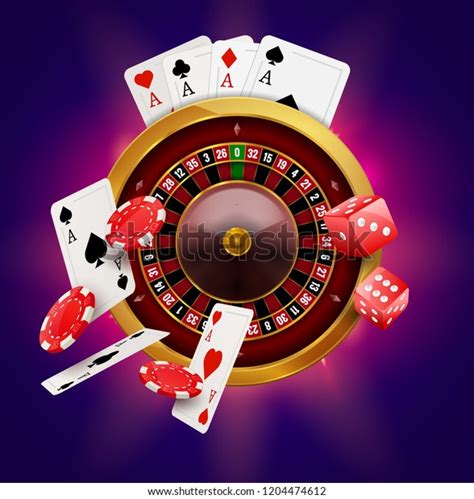 Casino Roulette Chips Coins Red Dice Stock Illustration 1204474612 | Shutterstock