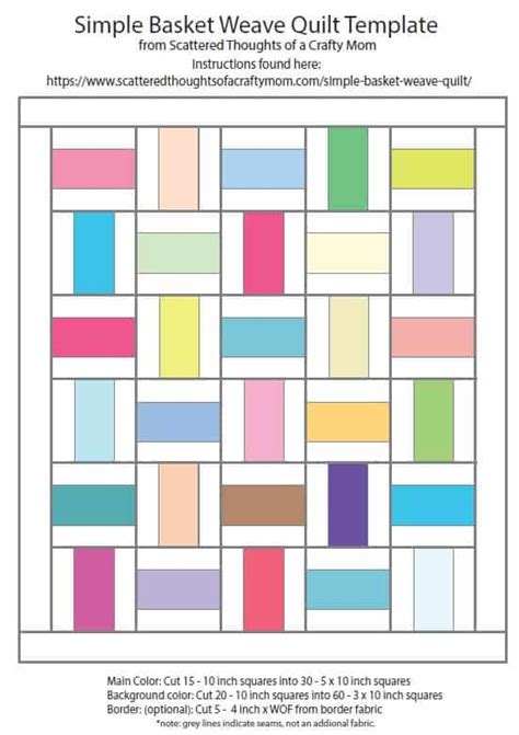 Simple Basket Weave Quilt Pattern (w/ a layer cake) - Scattered ...