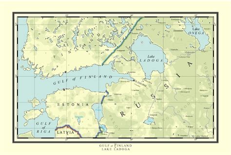 Gulf of Finland and Lake Ladoga. - Maps on the Web