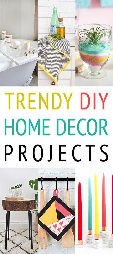 Trendy DIY Home Decor Projects | Diy home decor, Diy home decor projects, Pinterest crafts