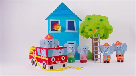 Here Comes The Fire Truck! Play Set Craft - Super Simple