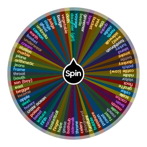 Nouns | Spin the Wheel - Random Picker