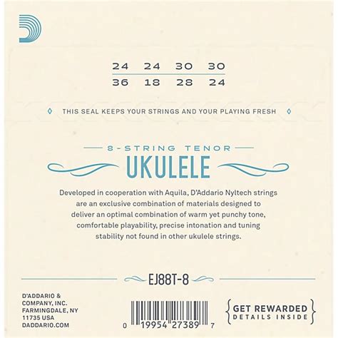 D'Addario D'Addario 8-String Nyltech Ukulele Strings Tenor | Guitar Center