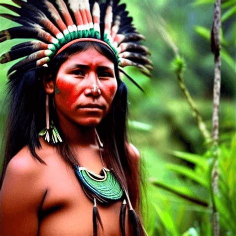 Beautiful Indigenous Yanomami Woman · Creative Fabrica