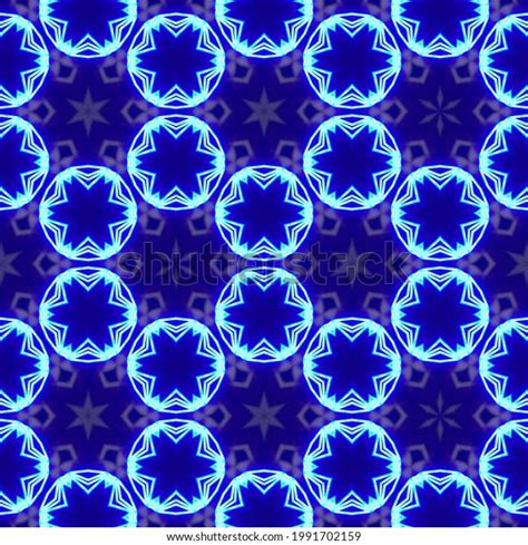 Pattern Circle Aesthetic Neon Lights Texture Stock Illustration ...