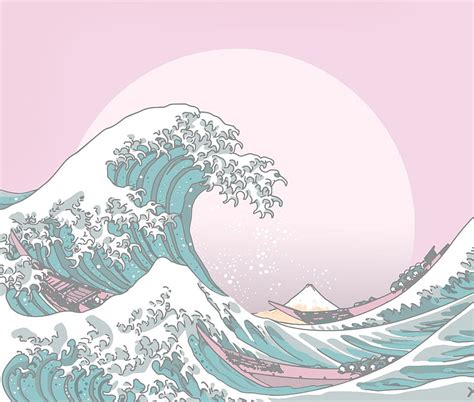 Rough Sea Aesthetic Wave Ideas. Waves , Japanese Art, Art, Pastel Wave HD wallpaper | Pxfuel