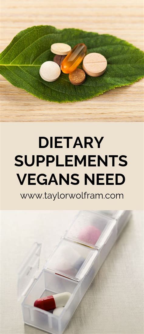 Dietary Supplements for Vegans | Vegan supplements, Dietary, Dietary ...