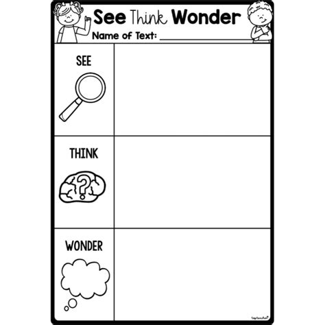 See, Think & Wonder Non-Fiction Graphic Organiser - Top Teacher