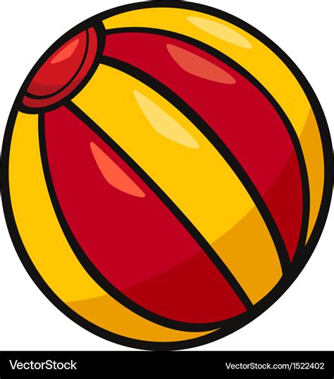 Ball clip art cartoon Royalty Free Vector Image