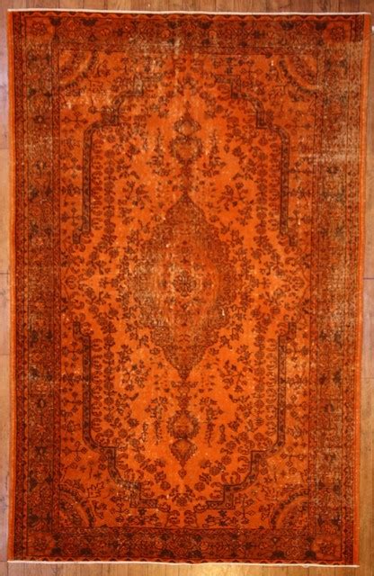 Burnt Orange Overdyed Rug - Contemporary - Rugs - other metro - by ...