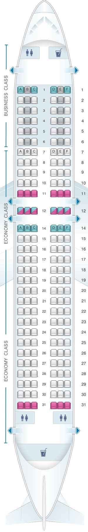 Seat Map Iberia Airbus A320 | SeatMaestro