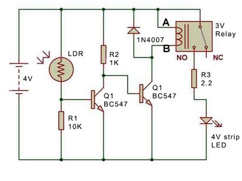 ldr - Dark sensor using relay - Electrical Engineering Stack Exchange