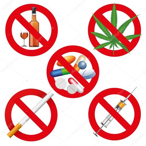 No drugs, smoking and alcohol Stock Vector Image by ©Route55 #70178563