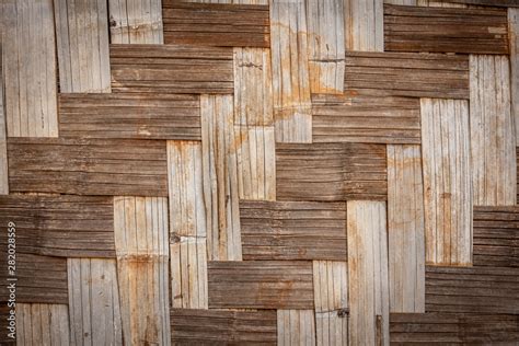 Bamboo wall slats Stock Photo | Adobe Stock